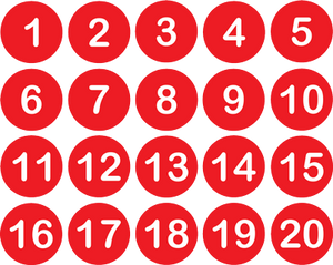 AMC Seat Tag - Red/White