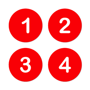 AMC Seat Tag - Red/White