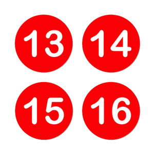 AMC Seat Tag - Red/White