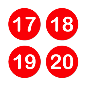 AMC Seat Tag - Red/White