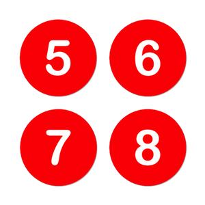 AMC Seat Tag - Red/White