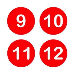 AMC Seat Tag - Red/White