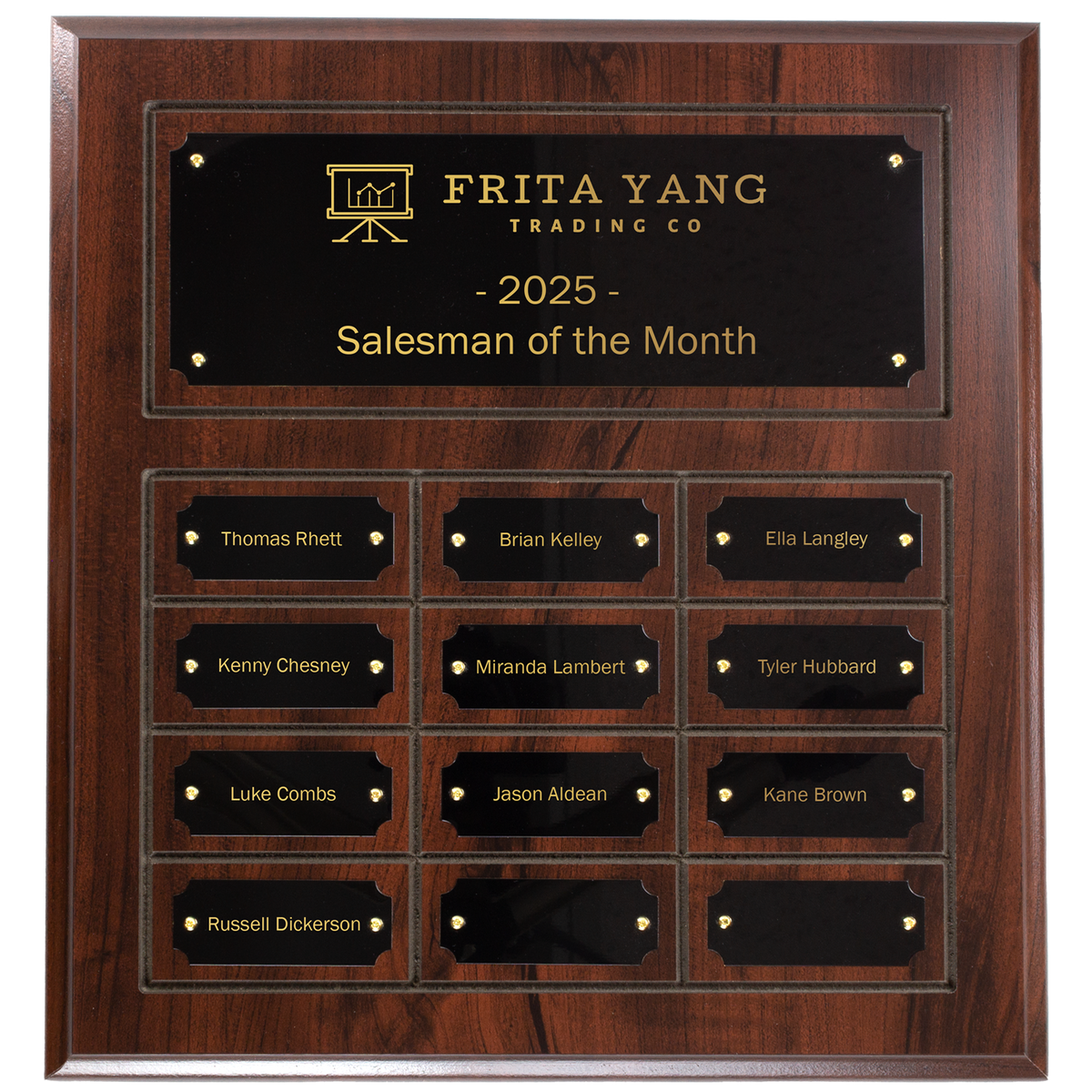 12 Plate Cherry Perpetual Plaque