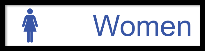 2 x 8 Graphic Office Sign with Architectural Frame