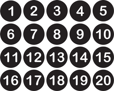 AMC Seat Tag - Black/White