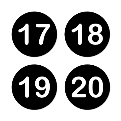 AMC Seat Tag - Black/White