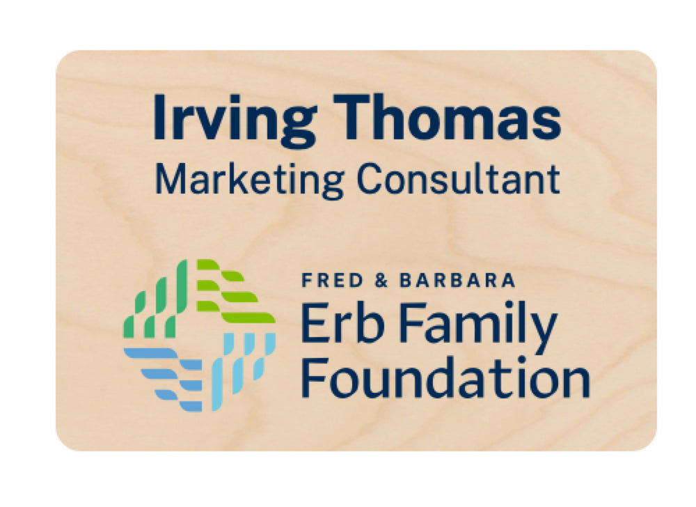 Erb Wood Name Tag