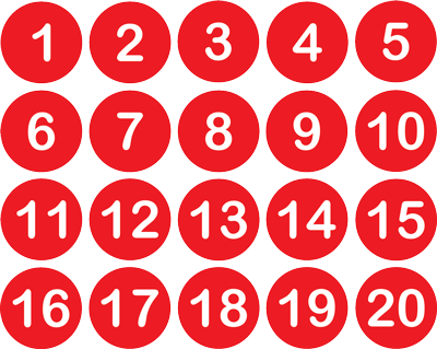AMC Seat Tag - Red/White