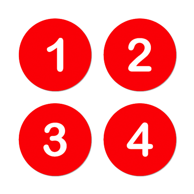 AMC Seat Tag - Red/White