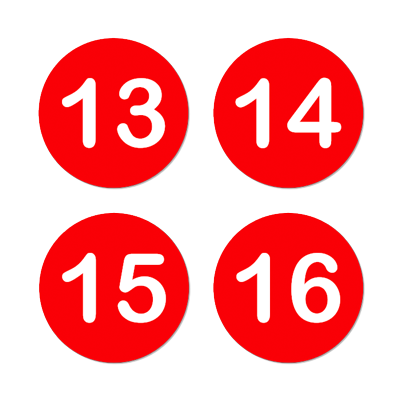 AMC Seat Tag - Red/White