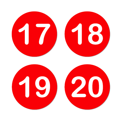 AMC Seat Tag - Red/White