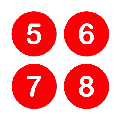 AMC Seat Tag - Red/White