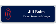 1 x 3 Floating Name Tag Sample - Boucher