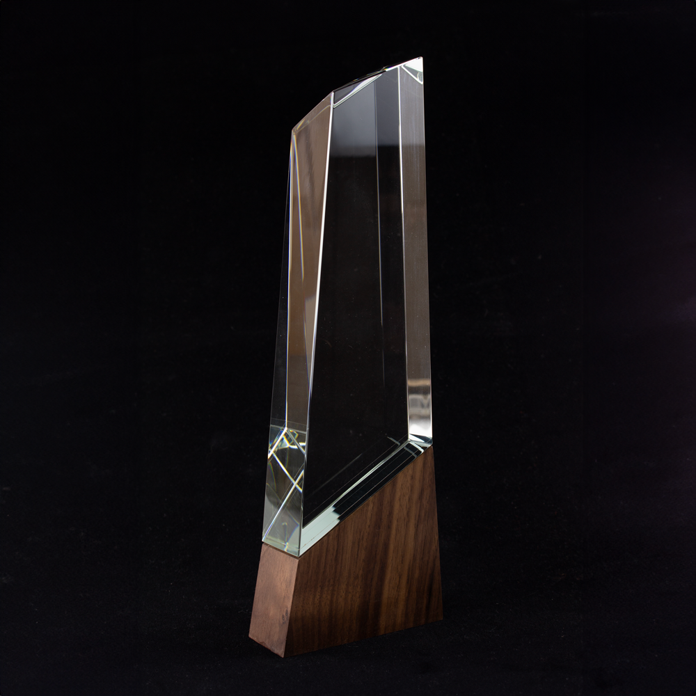 Crystal Peak with Walnut Base