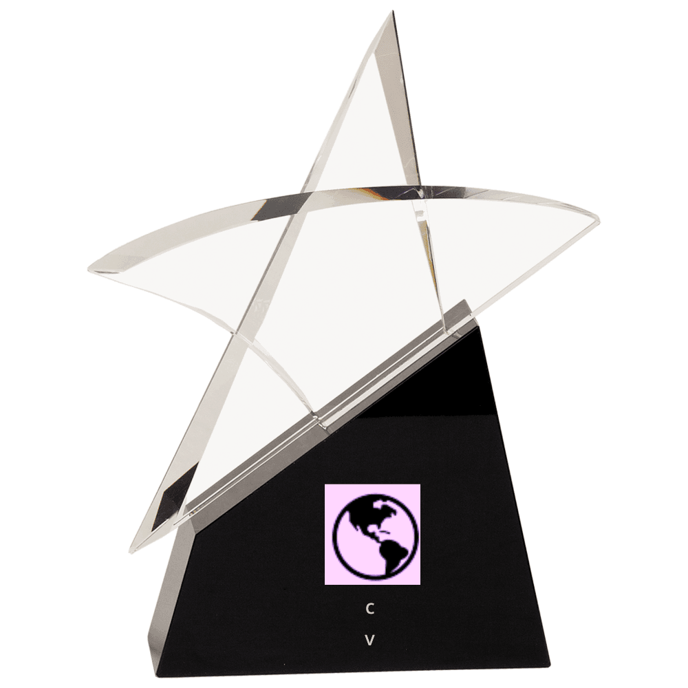 Crystal Star Award - Customer's Product with price 199.00 ID NvVD59YUtllkBdfEgNqGRTaL