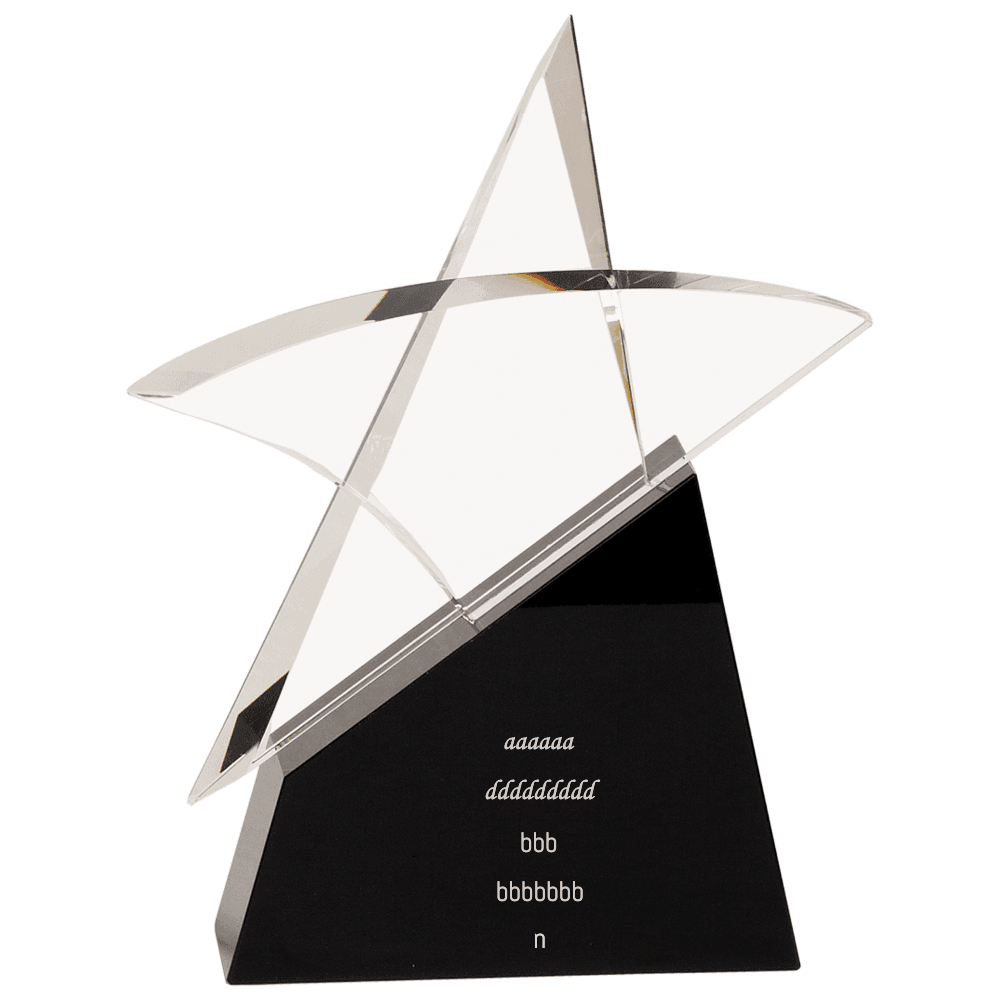 Crystal Star Award - Customer's Product with price 199.00 ID UWx4Pmb9qfYXM5PriXEkRBLL