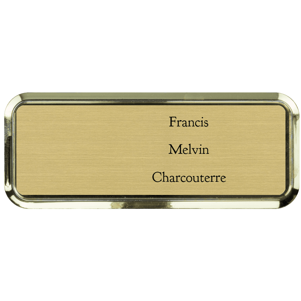 1 x 3 Engraved Name Tag