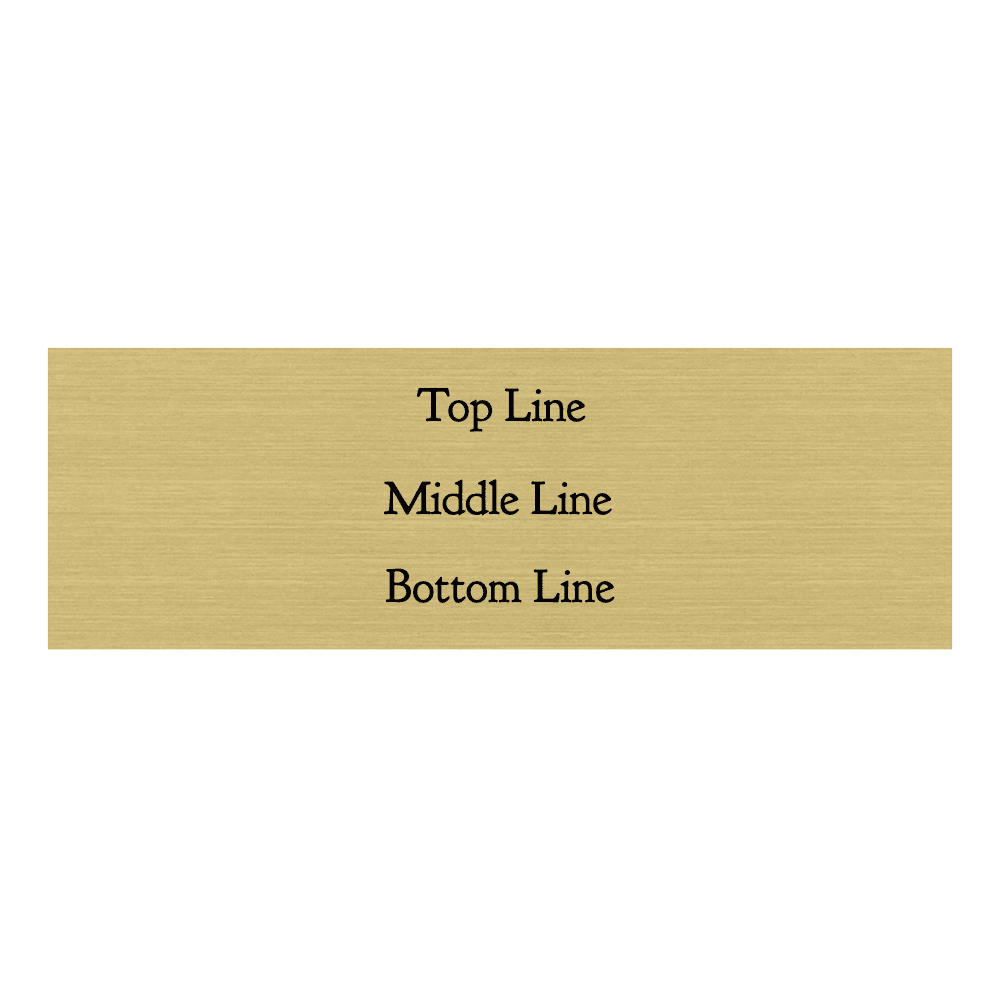 1 x 3 Engraved Name Tag