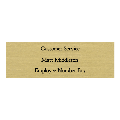 1 x 3 Engraved Name Tag - Customer's Product with price 1.50 ID JDORAmSlN-B8XvLW4tKWcuGQ