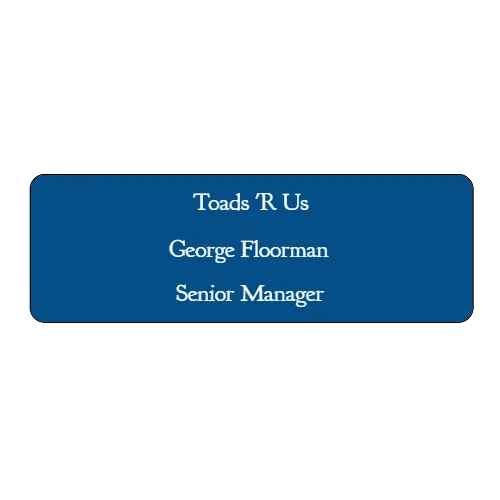 1 x 3 Engraved Name Tag - Customer's Product with price 6.50 ID KWtgjHTmP4LJhMhx8XTWUwLT