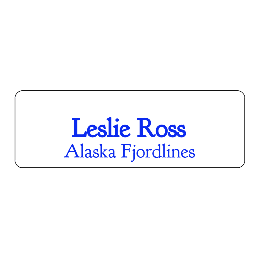 1 x 3 Engraved Name Tag