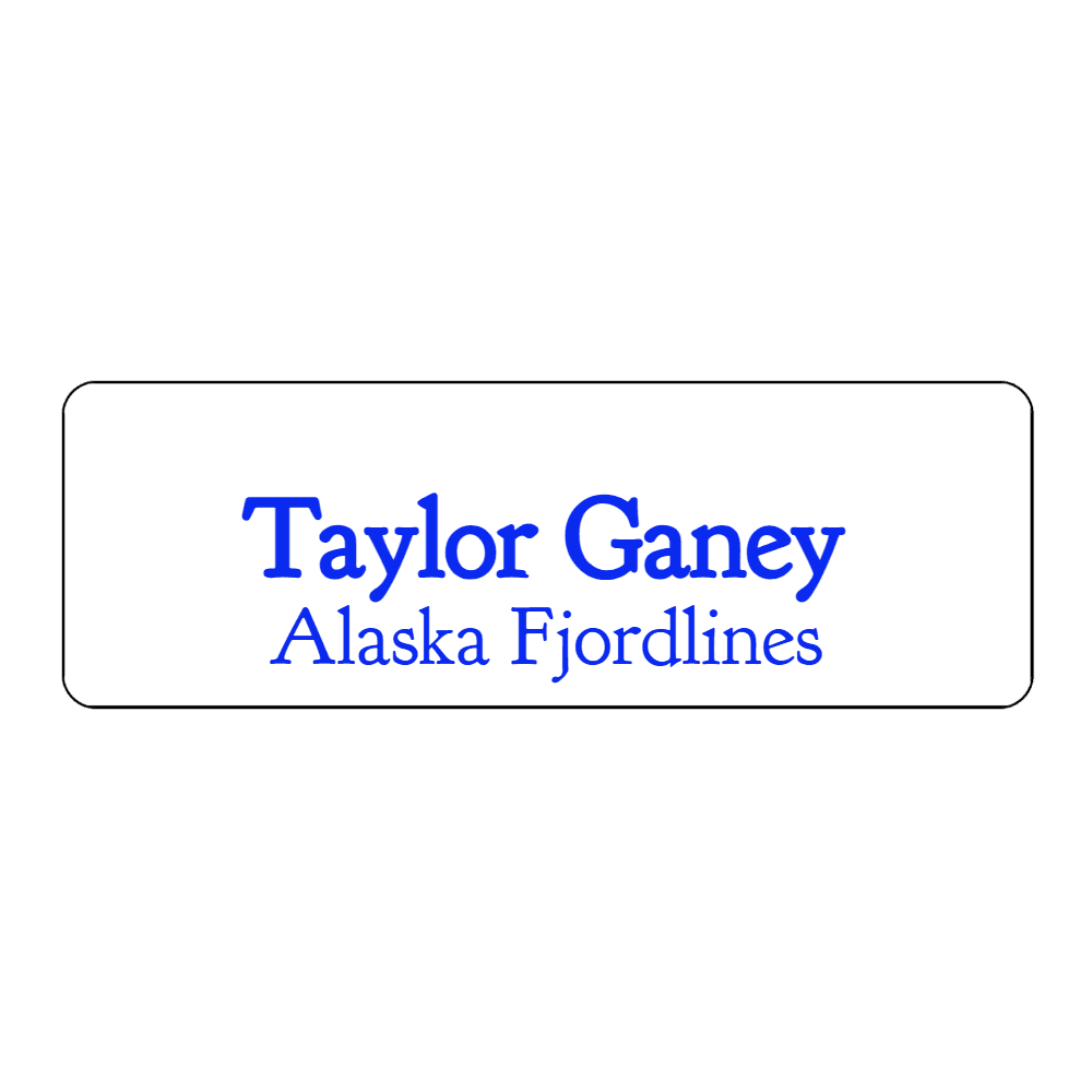 1 x 3 Engraved Name Tag