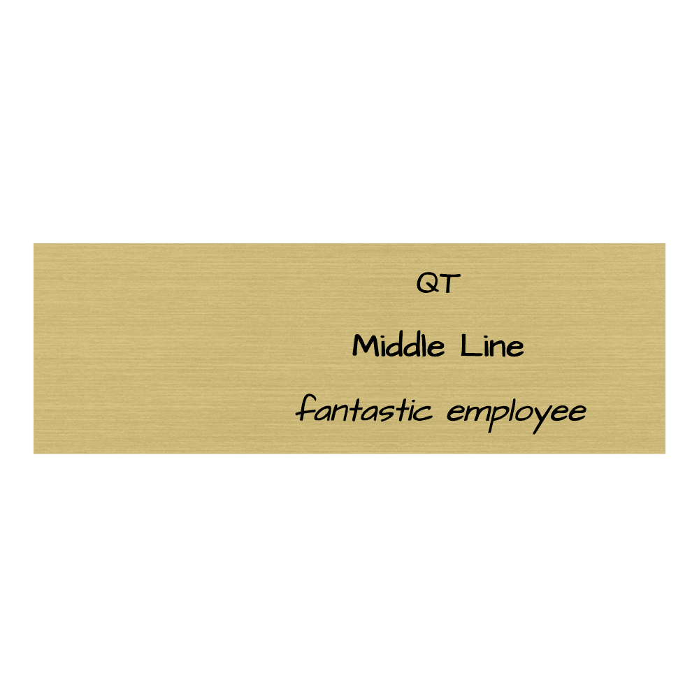 1 x 3 Engraved Name Tag