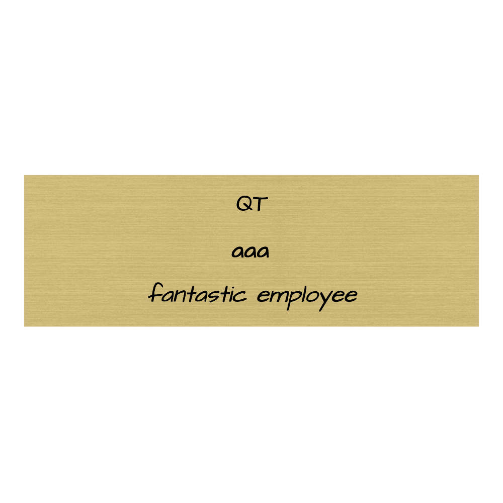 1 x 3 Engraved Name Tag
