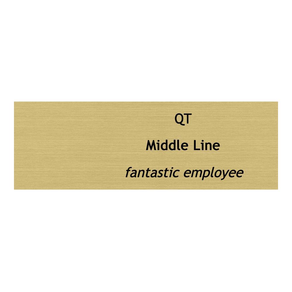 1 x 3 Engraved Name Tag