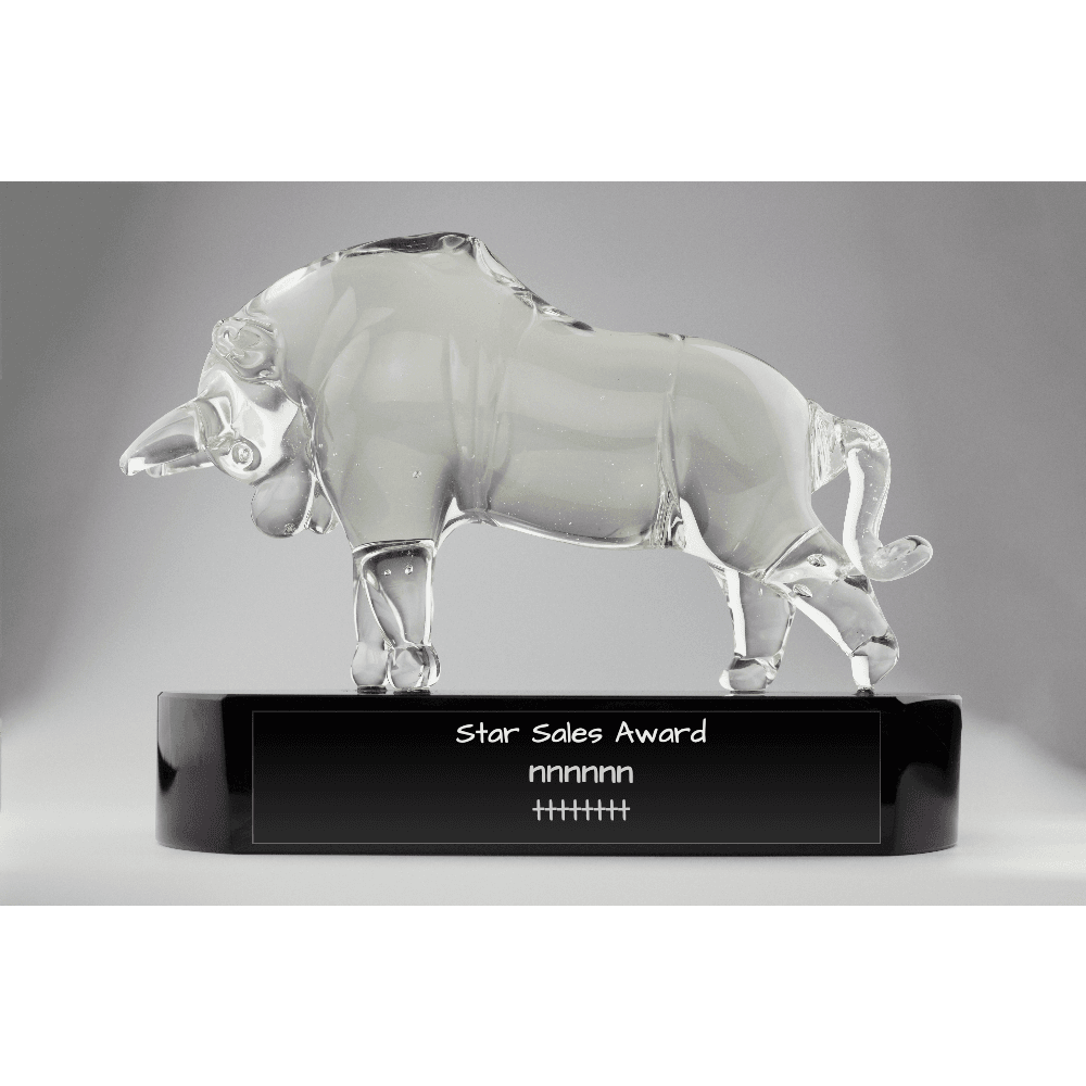 Crystal Bull Award - Customer's Product with price 299.00 ID EzeWUgvUhp2oFhlR8DFMwzWB