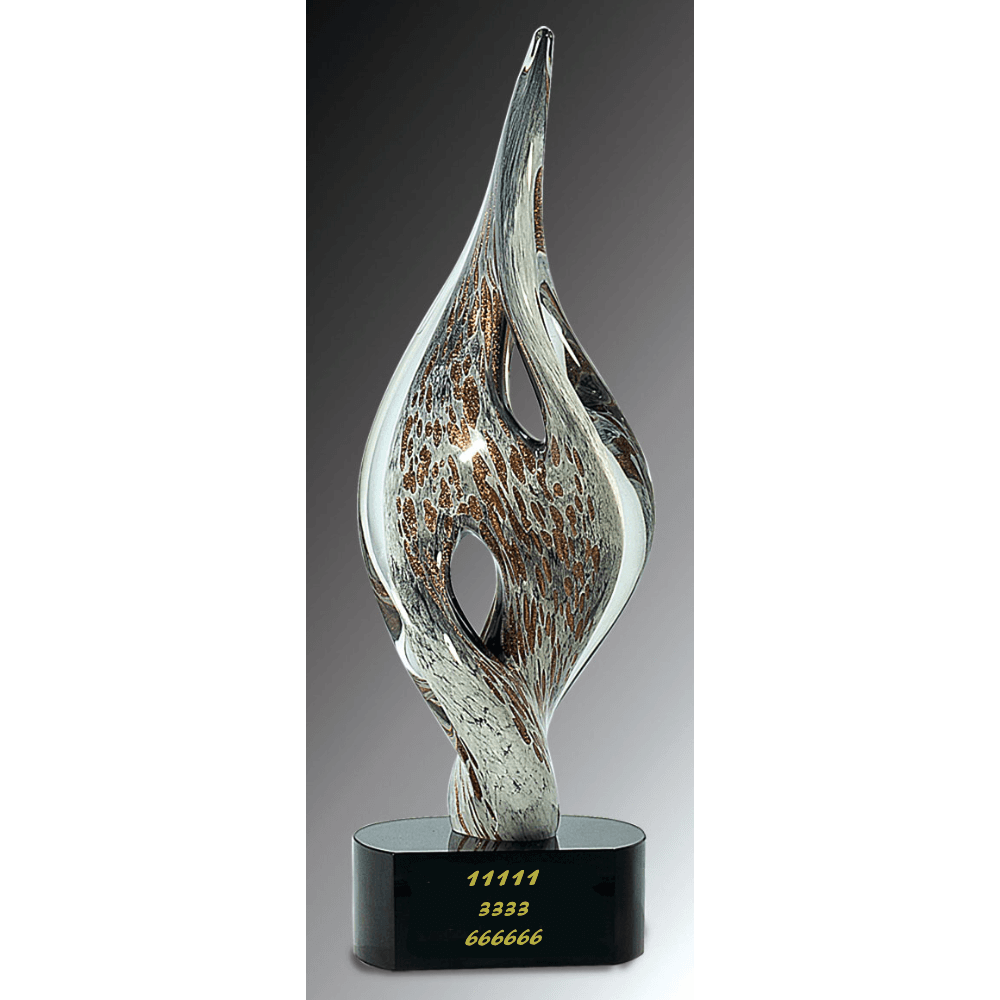 Twisted Spire Art Glass Award - Customer's Product with price 179.00 ID K_gAKKYbATR7AnFcqozcs1bV