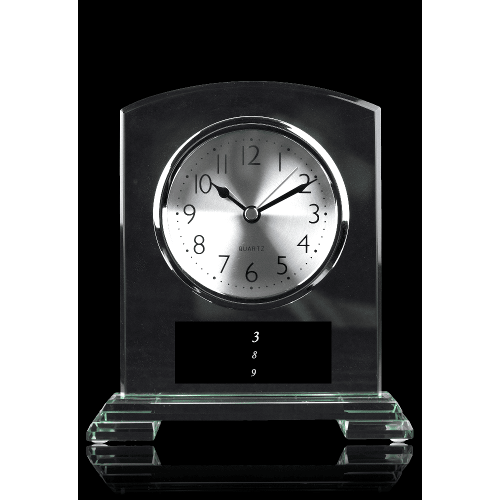 Frosted Glass Arch Clock - Customer's Product with price 59.00 ID RNBo0JEpY4do1VJv0JJ3EU7P