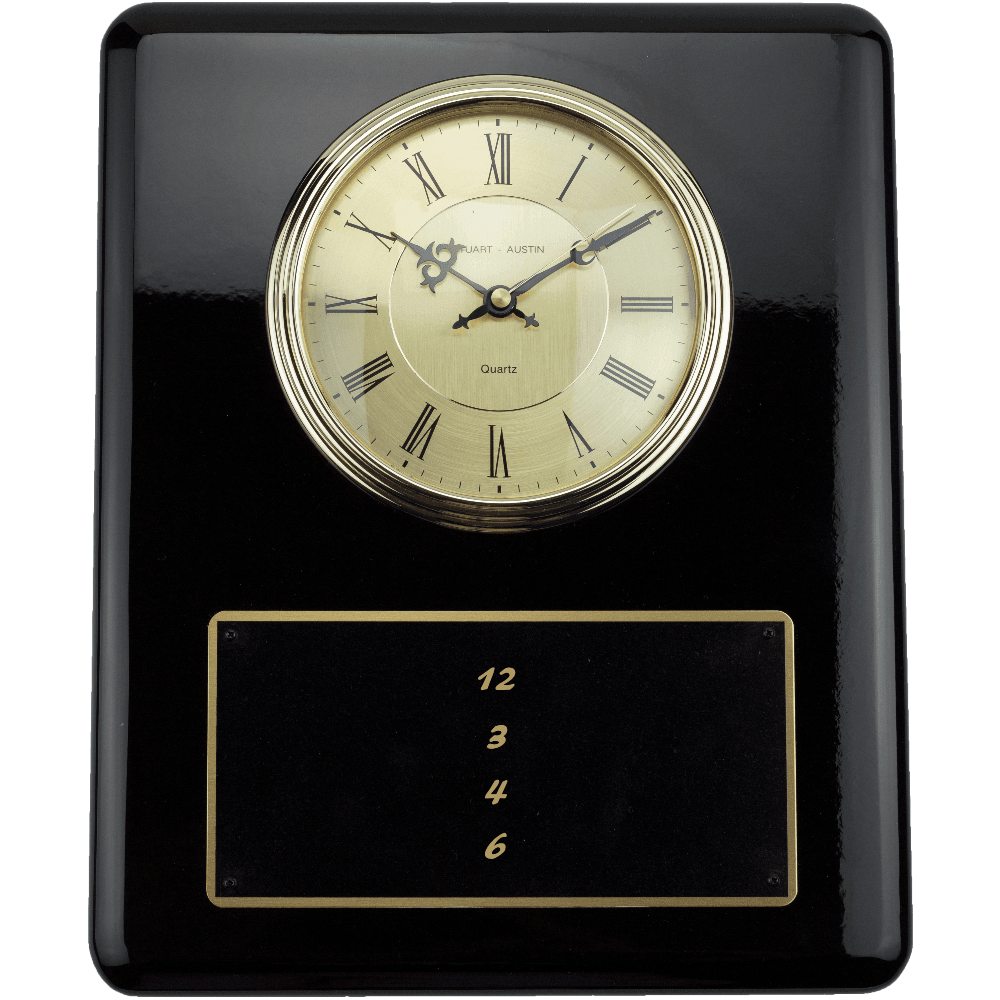Piano Black Wall Clock Award - Customer's Product with price 179.00 ID aOLyX4-jG47MyBklU9z5zKR1