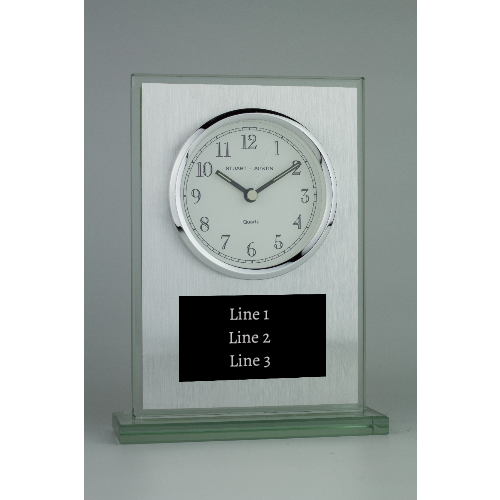 Brushed Aluminum Clock Award - Customer's Product with price 49.00 ID ZX2KeGdD--9kIsZn33h5bqsy