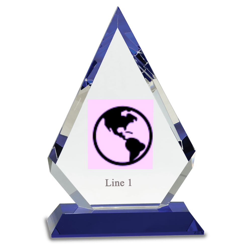 Crystal Blue Flame Award - Customer's Product with price 179.00 ID XakALoZKo5cokvt_p7uxo6rV