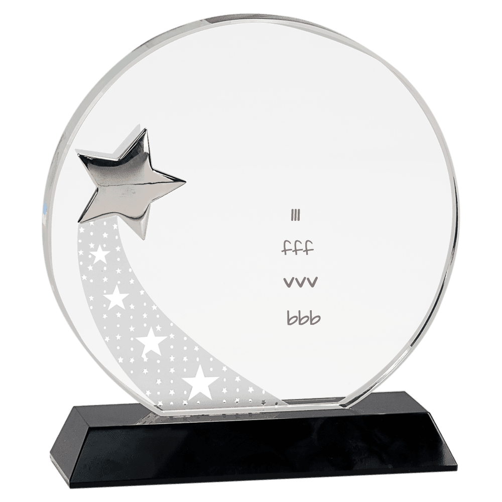 Crystal Silver Star Award - Customer's Product with price 139.00 ID jl9ahCsYja1FPrJ4hFapMEwB