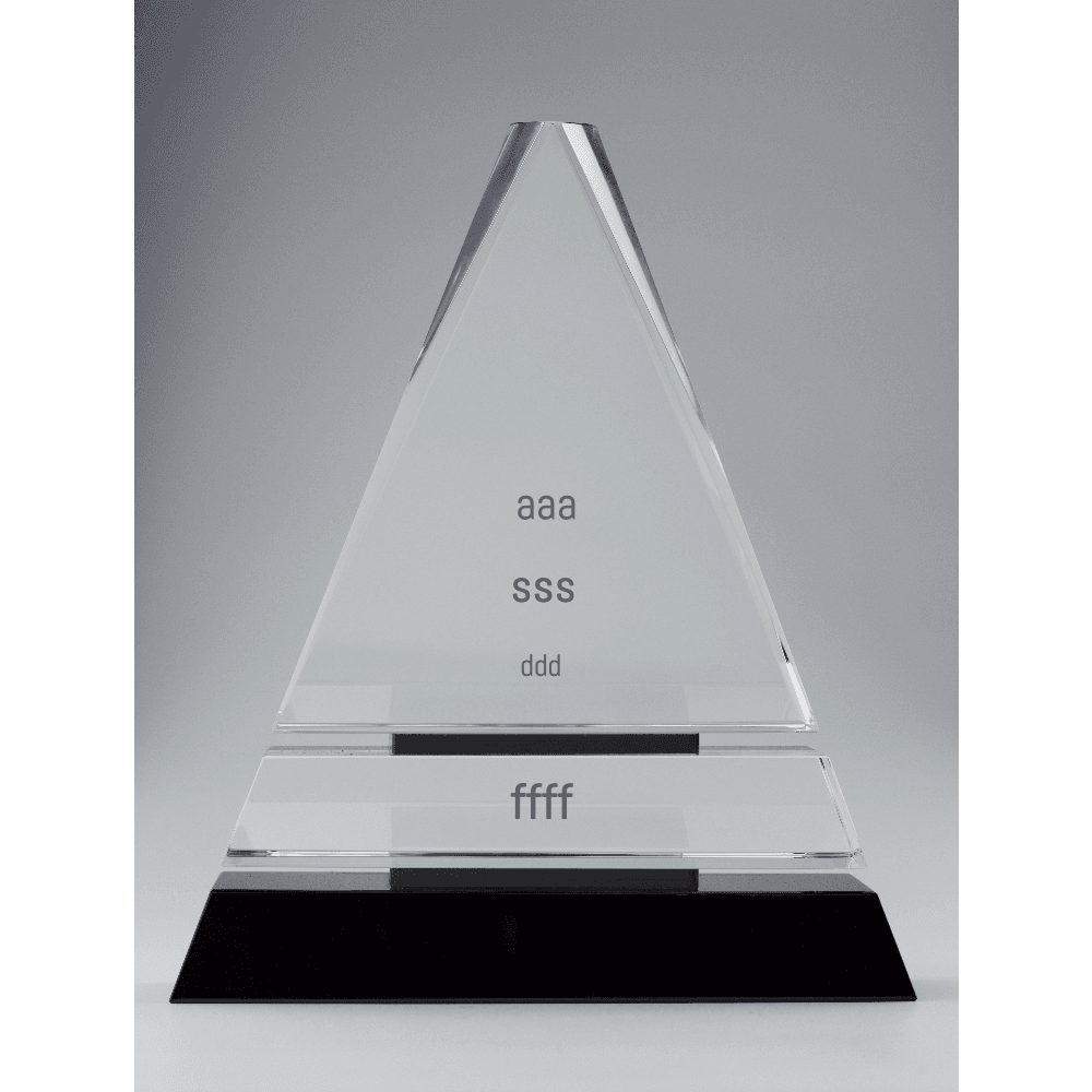Crystal Pyramid Award - Customer's Product with price 89.00 ID Hcf4SgLCcTnA4pUbvcIchGEZ