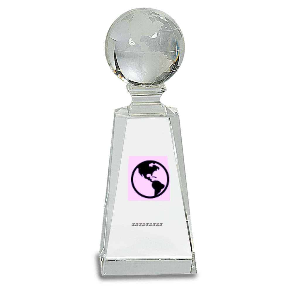 Crystal Globe Tower Award - Customer's Product with price 139.00 ID Ybhp3BsH-jV-DY9B4s3L0zYG