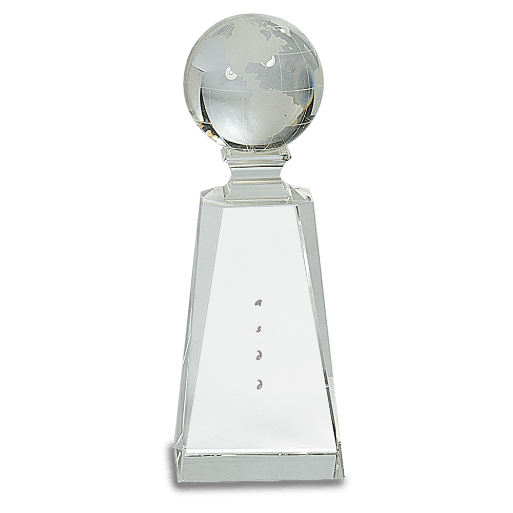 Crystal Globe Tower Award - Customer's Product with price 139.00 ID MIFccMKGQmEC1dFHyra5FERy