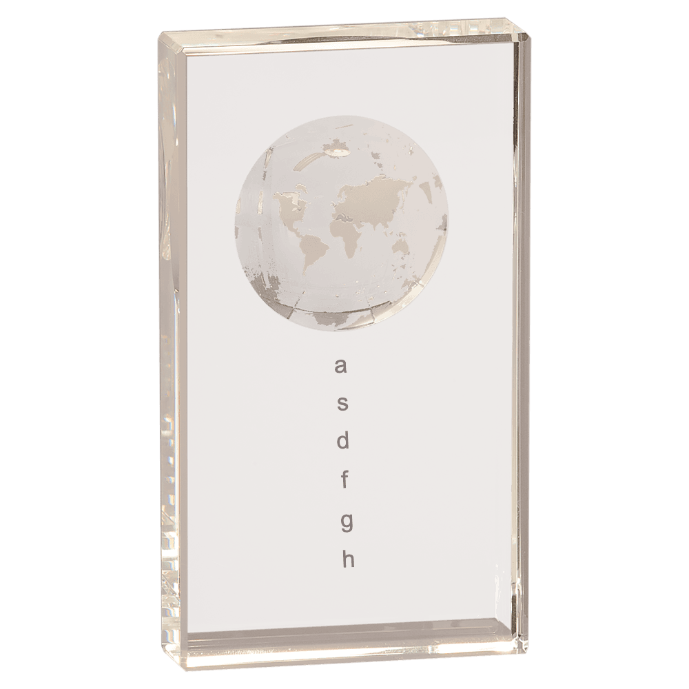 Crystal Globe Plaque - Customer's Product with price 69.00 ID ulRXMkRtSMsA5Rac_0XeXhDq