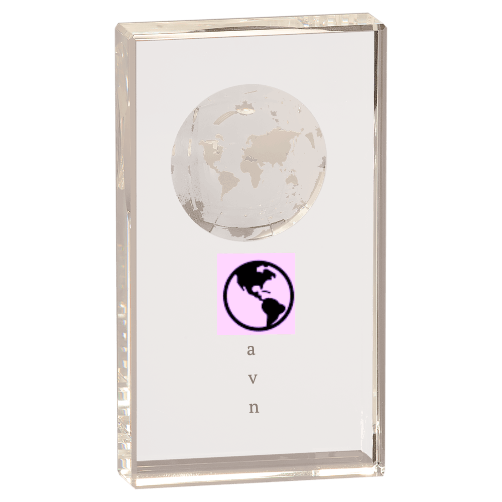 Crystal Globe Plaque - Customer's Product with price 69.00 ID O2Nf6RE9GiftdpfT9XM2gLuR