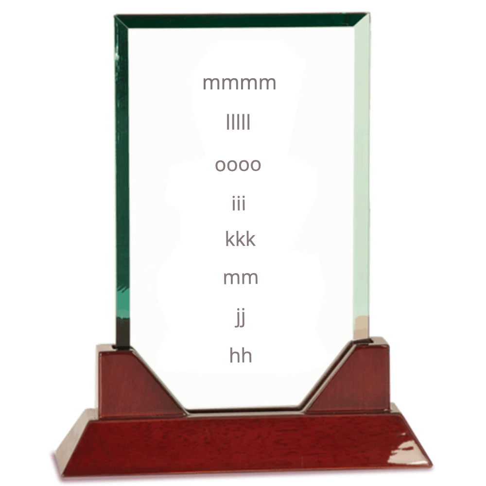 Rectangle Prestige Glass Award - Customer's Product with price 109.00 ID JHt2Rf1Vp4meqHPKDcpX-qyZ