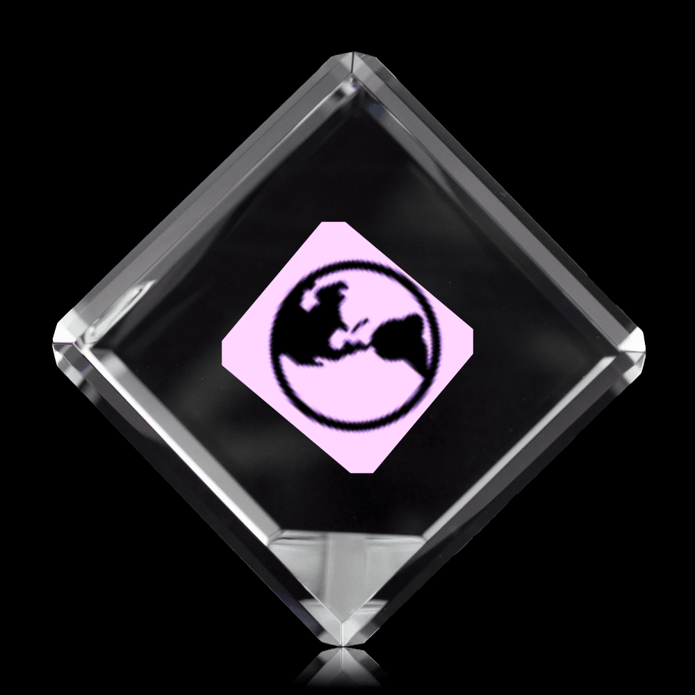 Crystal Cube - 3" - Customer's Product with price 59.00 ID cN85i4XRVir2NHBimv1ghmEE