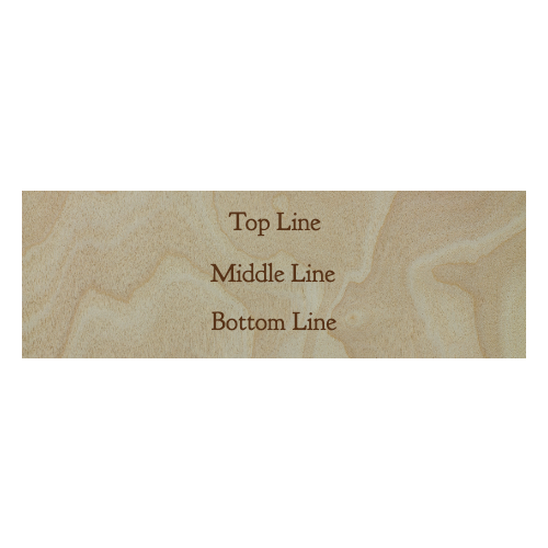 1 x 3 Engraved Wood Name Tag - Customer's Product with price 6.50 ID WDy5b5wZw_4gL53JL8t8iKoQ