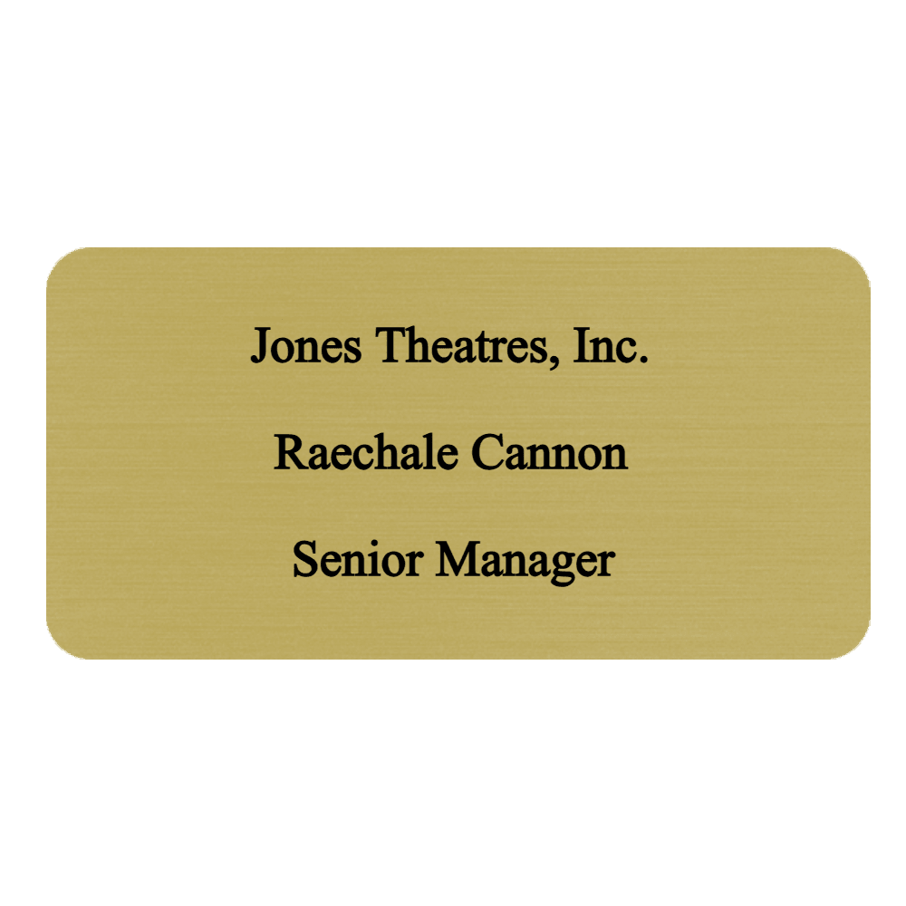 1½ x 3 Engraved Name Tag - Customer's Product with price 8.00 ID Yax0_yiJvLsbBL5nZCQAQGtK