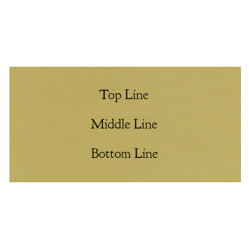 1½ x 3 Engraved Name Tag - Customer's Product with price 6.50 ID MqK5XdcvipnRKl6jCCuW5UdT