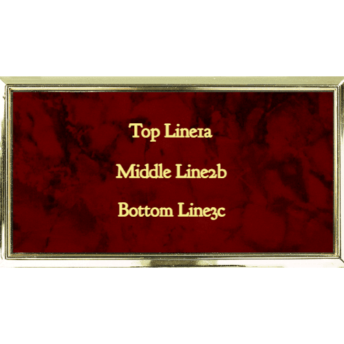 1½ x 3 Engraved Name Tag - Customer's Product with price 9.50 ID CqFoaMBSR4DXaLMxi3tjFgdb