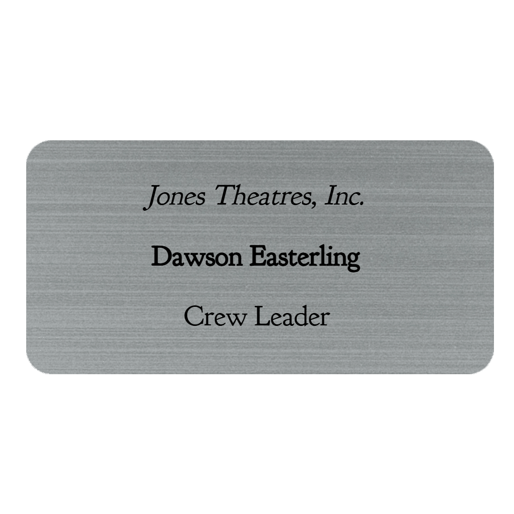 1½ x 3 Engraved Name Tag - Customer's Product with price 6.50 ID RRow7D6q7cJYpFAawTCgI3-J
