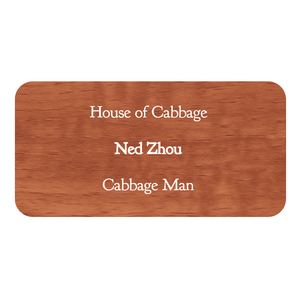 1½ x 3 Engraved Name Tag