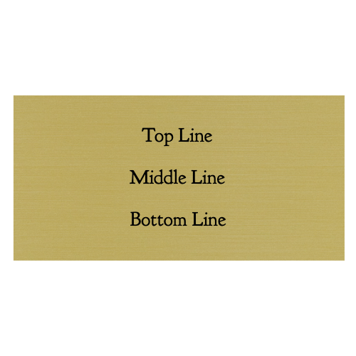 1½ x 3 Engraved Name Tag - Customer's Product with price 6.50 ID 2LX7cyAHdejVh2mfQXeGsRCB
